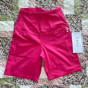 NWT biker shorts in pink